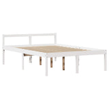 Letto Libreria senza Materasso Bianco 120x190 cm Legno di Pino