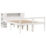 Letto Libreria senza Materasso Bianco 120x200 cm Legno di Pino