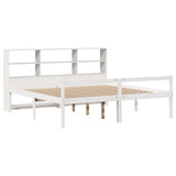 Giroletto con Libreria senza Materasso 180x200 cm in Legno Pino