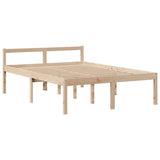 Letto Libreria senza Materasso 140x200 cm in Legno di Pino
