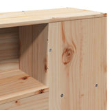 Letto Libreria senza Materasso 90x190 cm Legno Massello Pino