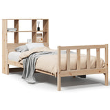 Letto Libreria senza Materasso 90x190 cm Legno Massello Pino