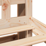 Letto Libreria senza Materasso 90x190 cm Legno Massello Pino