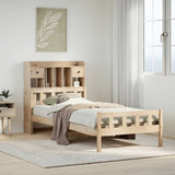 Letto Libreria senza Materasso 90x190 cm Legno Massello Pino