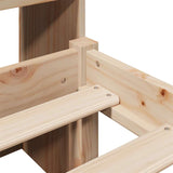 Letto Libreria senza Materasso 120x200cm Legno Massello di Pino