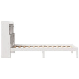 Letto Libreria senza Materasso Bianca 90x200 cm Legno di Pino