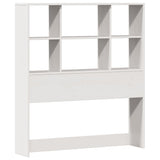 Letto Libreria senza Materasso Bianco 90x190 cm Massello Pino