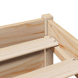 Letto Libreria senza Materasso 120x200cm Legno Massello di Pino