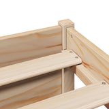 Letto Libreria senza Materasso 140x200 cm in Legno di Pino