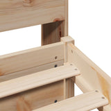 Letto Libreria senza Materasso 100x200 cm in Legno di Pino