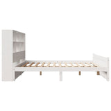 Letto Libreria senza Materasso Bianco 120x200 cm Legno di Pino