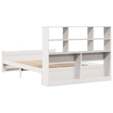 Letto Libreria senza Materasso Bianco 120x200 cm Legno di Pino