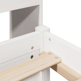 Letto Libreria senza Materasso Bianco 120x200 cm Legno di Pino