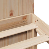 Letto Libreria senza Materasso 120x190 cm in Legno di Pino