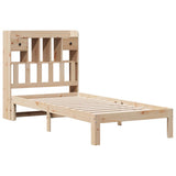 Letto Libreria senza Materasso 100x200 cm in Legno di Pino