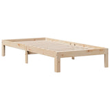 Letto Libreria senza Materasso 100x200 cm in Legno di Pino