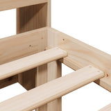 Letto Libreria senza Materasso 100x200 cm in Legno di Pino