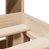 Letto Libreria senza Materasso 150x200 cm in Legno di Pino