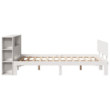 Letto Libreria senza Materasso Bianco 120x190 cm Legno di Pino