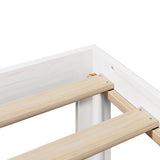 Letto Libreria senza Materasso Bianco 120x200 cm Legno di Pino