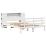 Letto Libreria senza Materasso Bianco 120x190 cm Legno di Pino