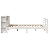 Letto Libreria senza Materasso Bianco 120x190 cm Legno di Pino