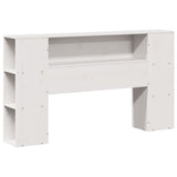 Letto Libreria senza Materasso Bianco 120x190 cm Legno di Pino