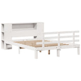 Letto Libreria senza Materasso Bianco 120x200 cm Legno di Pino