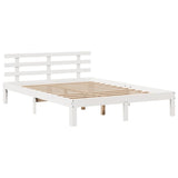 Letto Libreria senza Materasso Bianco 120x200 cm Legno di Pino