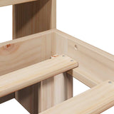 Letto Libreria senza Materasso 120x190 cm in Legno di Pino