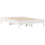 Letto Libreria senza Materasso Bianco 120x200 cm Legno di Pino