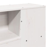 Letto Libreria senza Materasso Bianco 120x200 cm Legno di Pino