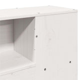 Letto Libreria senza Materasso Bianco 120x190 cm Legno di Pino