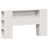 Letto Libreria senza Materasso Bianco 120x190 cm Legno di Pino