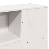 Letto Libreria senza Materasso Bianco 120x190 cm Legno di Pino