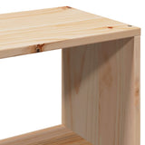 Letto Libreria senza Materasso 140x200 cm in Legno di Pino