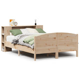 Letto Libreria senza Materasso 140x190 cm in Legno di Pino