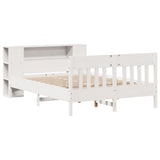 Letto Libreria senza Materasso Bianco 120x200 cm Legno di Pino