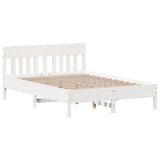 Letto Libreria senza Materasso Bianco 120x200 cm Legno di Pino