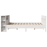 Letto Libreria senza Materasso Bianco 120x190 cm Legno di Pino