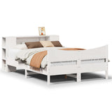 Giroletto senza Materasso Bianco 120x200 cm Legno Massello Pino