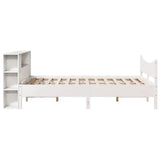 Giroletto senza Materasso Bianco 120x200 cm Legno Massello Pino