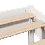 Giroletto senza Materasso Bianco 120x200 cm Legno Massello Pino