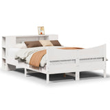 Letto senza Materasso Bianco 120x190 cm Legno Massello di Pino