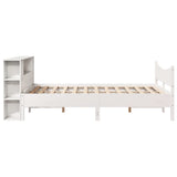 Letto senza Materasso Bianco 120x190 cm Legno Massello di Pino