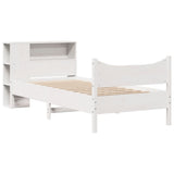 Giroletto senza Materasso Bianco 75x190 Legno Massello di Pino