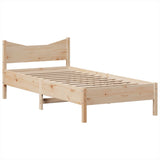 Giroletto senza Materasso 90x200 cm in Legno Massello di Pino