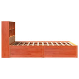 Giroletto senza Materasso Marrone Cera 120x200 cm Legno di Pino