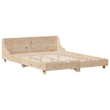 Letto senza Materasso 120x190 cm in Legno Massello di Pino