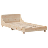 Letto senza Materasso 90x190 cm in Legno Massello di Pino